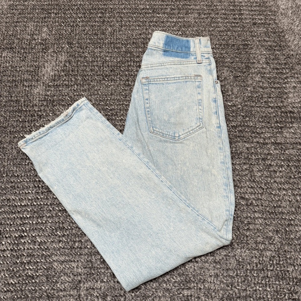 Abercrombie & Fitch Womens 90s Straight‎ Jeans 29 Ultra High Rise Criss Cross